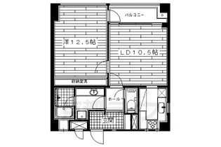 ノースコート【202号室】の間取り