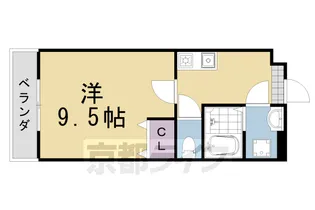 プティモンターニュ【203号室】の間取り