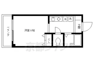 ハピネスoike【302号室】の間取り
