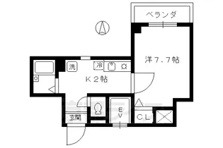 シエークル21【706号室】の間取り