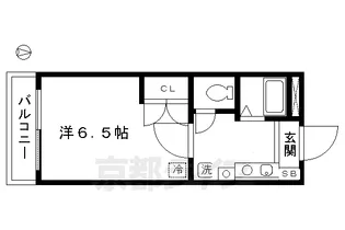 京都府京都市北区紫竹竹殿町【マンション】の間取り