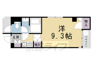 京都府京都市北区紫野東舟岡町【マンション】の間取り