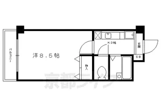 Aフラット高野【2階】の間取り