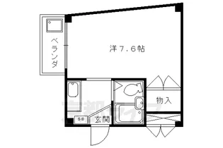 ヴィラ東海今熊野【206号室】の間取り