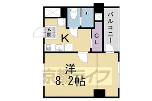 J’fort祇園四条【205号室】の間取り