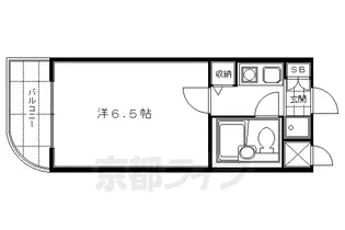 DETOM−1城南宮道【3階】の間取り