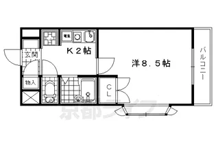 グレイス春日森【204号室】の間取り