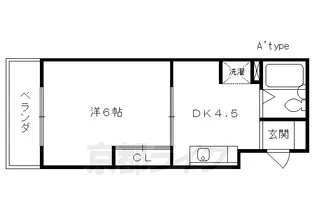 フレーヴァー深草【2階】の間取り