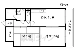 サンマンションナリマチ【4階】の間取り