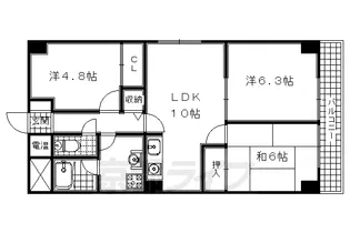 LA GRAZIE大久保【105号室】の間取り