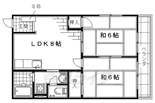 EXCELコーポ【102号室】の間取り