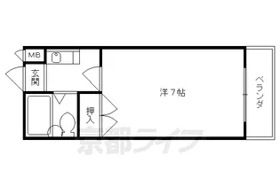 アークハイツ城南宮【508号室】の間取り