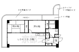 インペリアルパレスリバーサイド【4階】の間取り