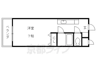 ノアーズアーク観月橋【209号室】の間取り