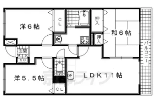 京都府宇治市大久保町【マンション】の間取り