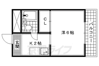 メゾン長池【205号室】の間取り