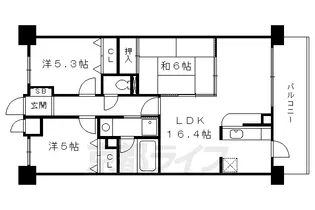 De’lead 淀城公園【2階】の間取り