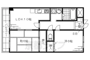 京都府京都市伏見区竹田田中宮町【マンション】の間取り