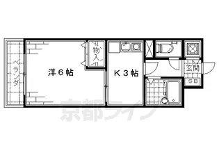 アルカディア・シティ【4階】の間取り