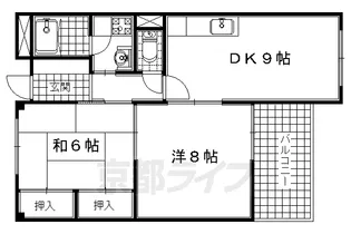 木幡グリーンハイツ【103号室】の間取り