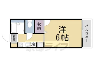 グレース桃山【203号室】の間取り