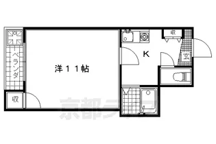 エスポワール桃山【205号室】の間取り