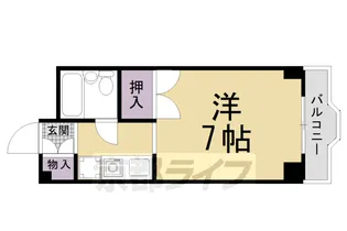 向島スタジオフラッツ【3階】の間取り