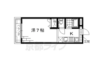 華堂壱番館【401号室】の間取り