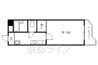 エトワール深草【1階】の間取り