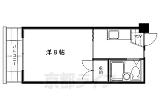 ヴィーヴル藤の森【6-G号室】の間取り