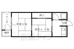 葵荘【2-1号室】の間取り
