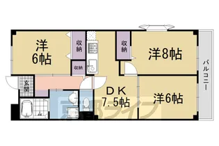 京都府宇治市槇島町【マンション】の間取り