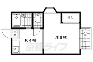 京都府宇治市大久保町【アパート】の間取り