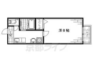 メリーデエース【105号室】の間取り