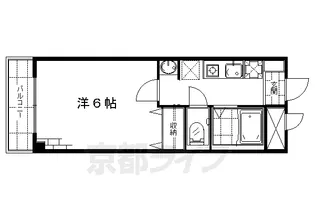 京都府京都市伏見区成町【アパート】の間取り