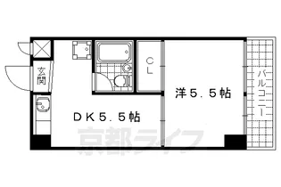 ツーエイトフォービル【305号室】の間取り