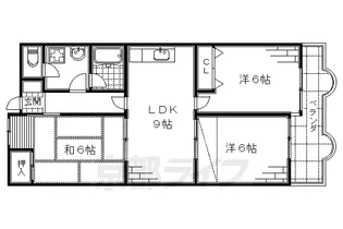 パークテラス桃山【812号室】の間取り