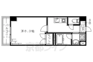 テル・サーティーン【306号室】の間取り