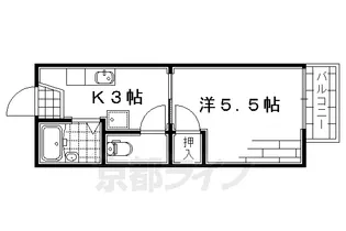 ライトハウス・イースト【2階】の間取り
