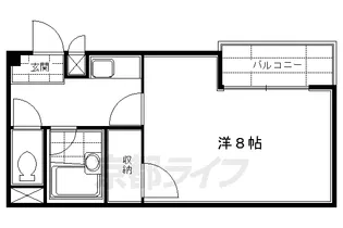 プロシード桃山【305号室】の間取り