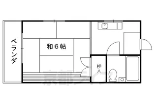 グリシーヌ丹波橋【303号室】の間取り