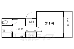 ハイム丹波橋【201号室】の間取り