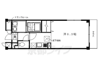 1Kの間取り画像