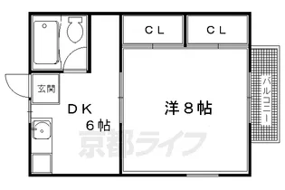 若草ハイツ【A-D号室】の間取り