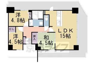グラン・コート桃山【6階】の間取り