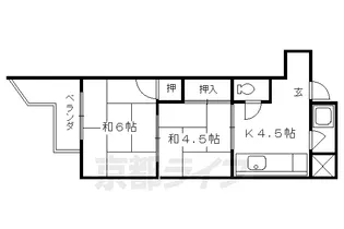 本町マンション【203号室】の間取り