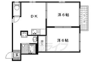 ベルディアス【101号室】の間取り