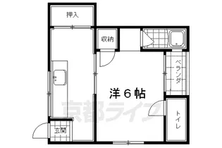 長束荘【1号室】の間取り