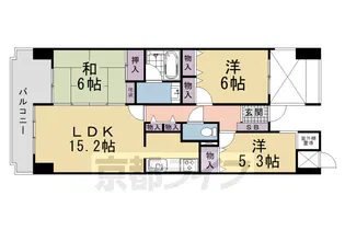 グランデュール鴨川シレノスⅡ番館【4階】の間取り