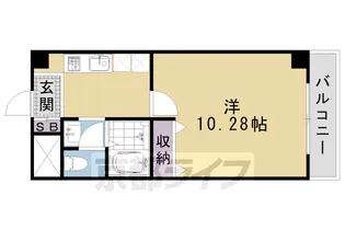 メディナ三条室町【9階】の間取り